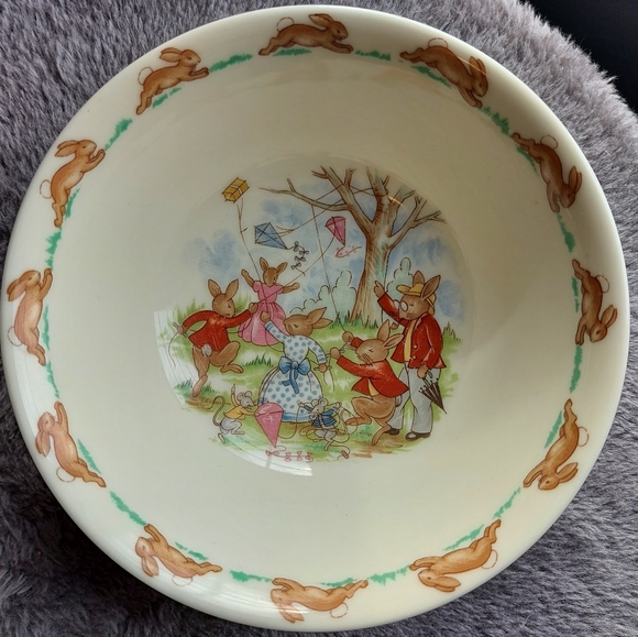Bunnykins set Bowl and cup Royal Doulton - Picture 5 of 6